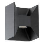 Eglo Applique Murale Morino Extérieur Aluminium Anthracite/Graphite Up & Down 5W 460lm - 830 Blanc Chaud