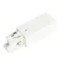 Connecteur triphasé Terre gauche - Blanc